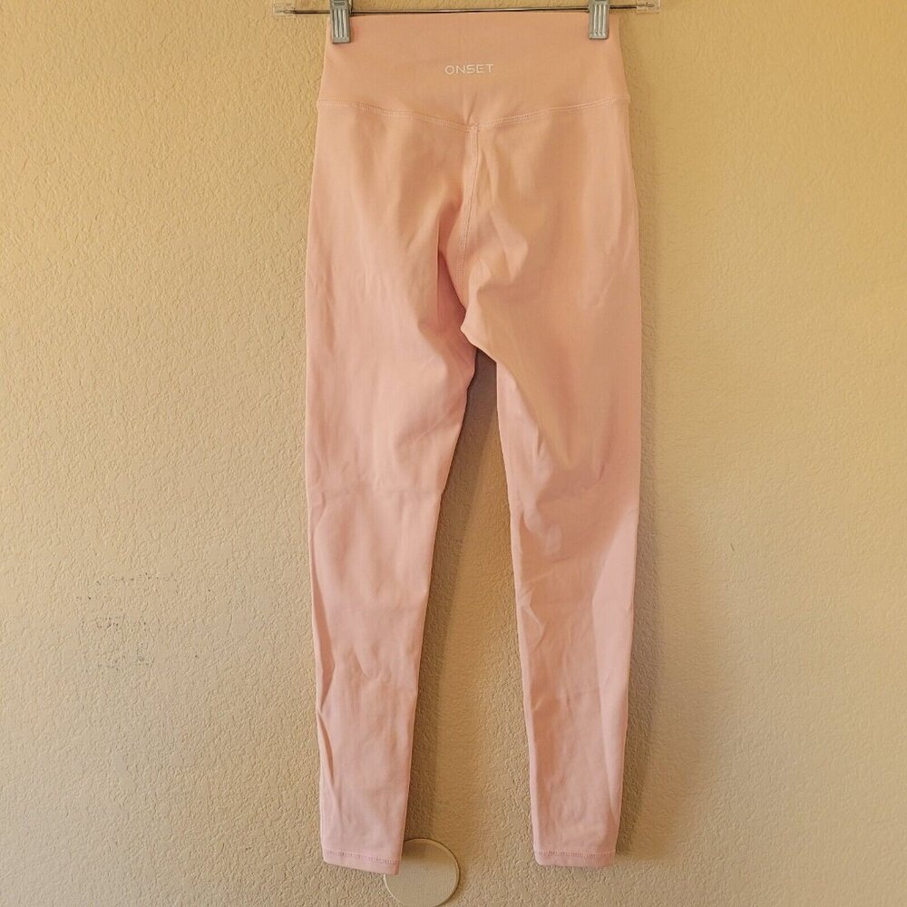 High-Waist Light Pink Leggings - Picture 8 of 8